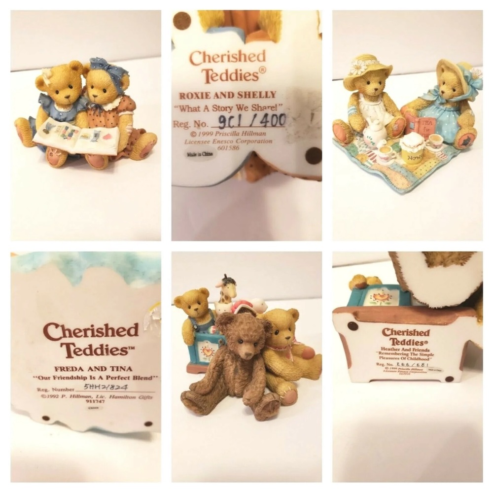 Lot of 3 cherished teddies in great condition!